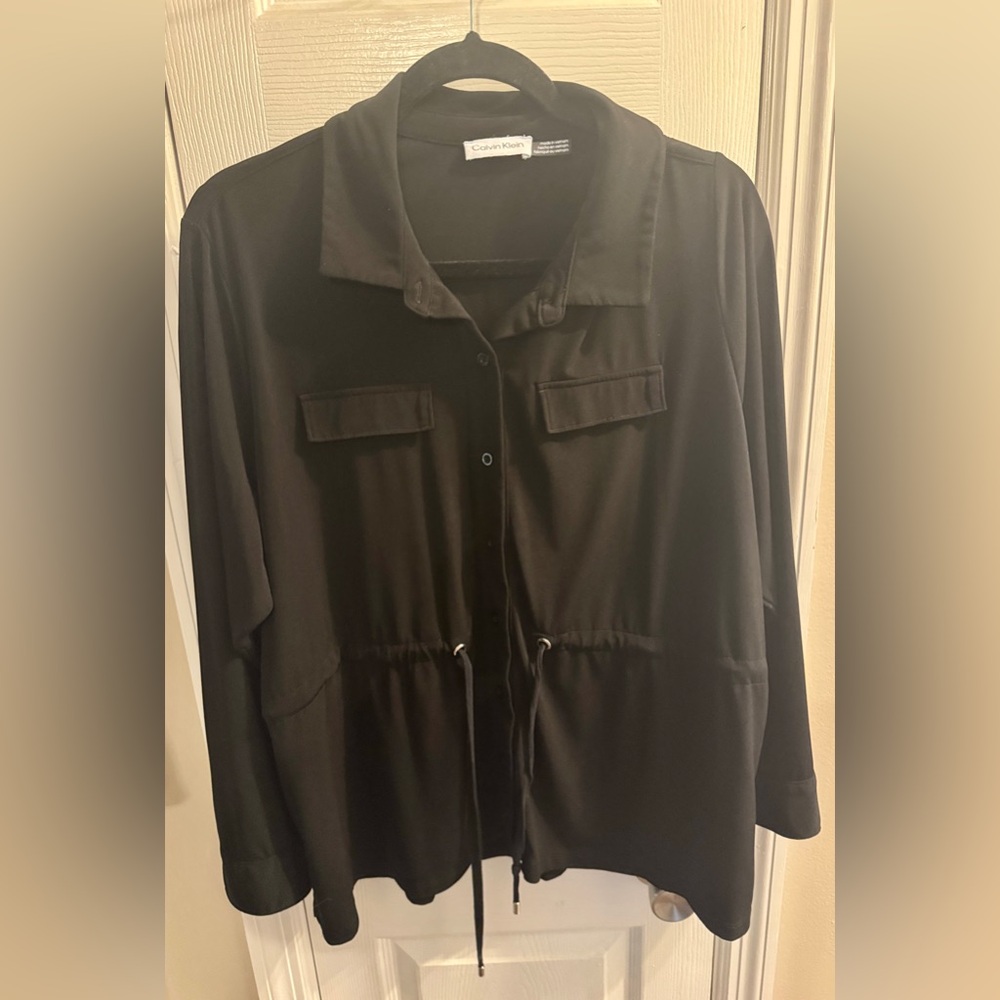 Calvin Klein Black Utility Jacket